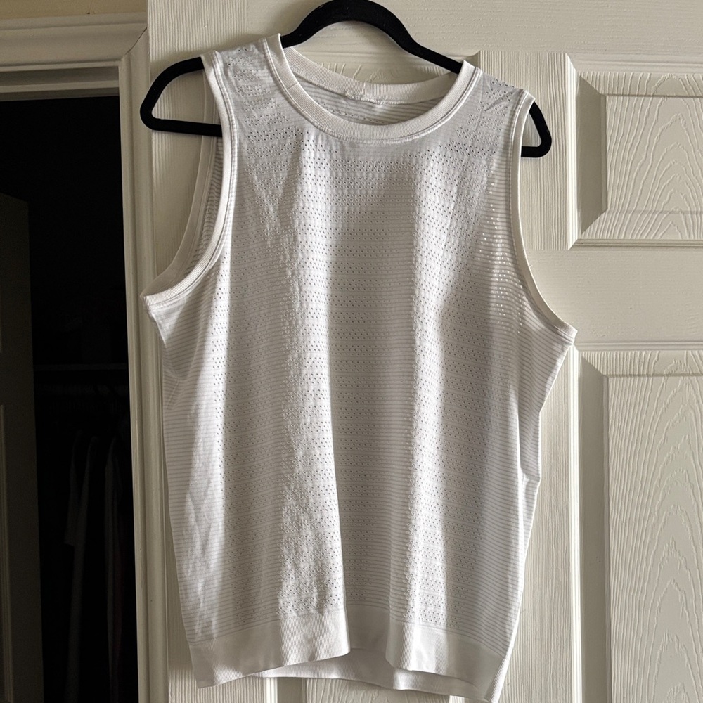Lululemon Athletica Classic White Muscle Tee